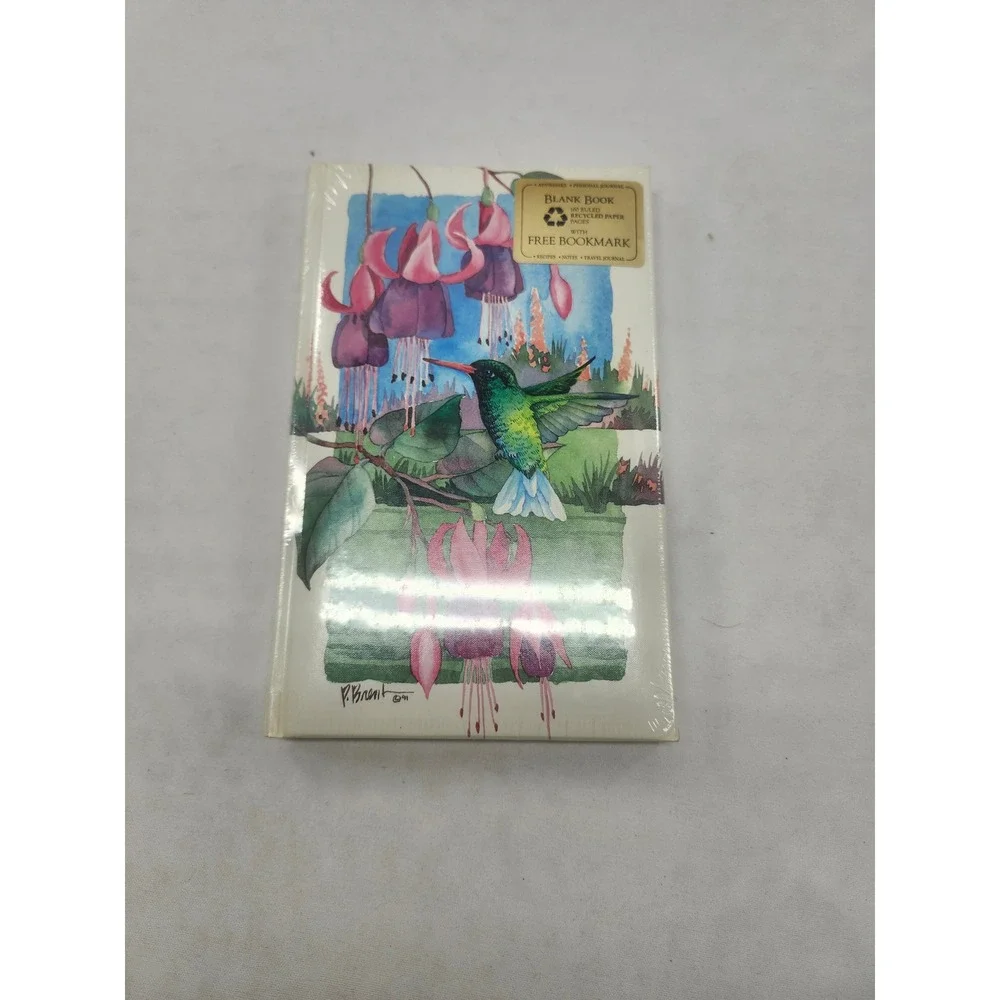 Vintage 1993 Paul Brent Hummingbird Floral Sealed Journal 160 Ruled Pages BB24